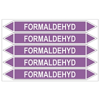 Značení potrubí, formaldehyd